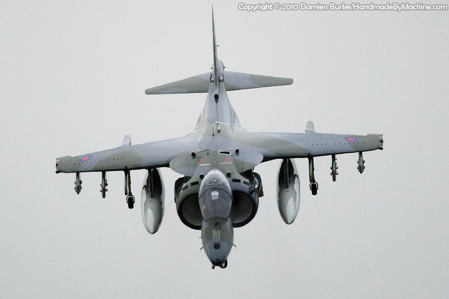 Last Harrier to land at Cottesmore - ZG506
