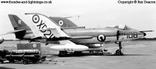 Kenya was one of the most enjoyable ports-of-call for naval personnel and many a visit was extended by an aircraft going unserviceable, as was the case with this 800 NAS Scimitar F.1, XD215/108 in October 1963. A serious defect kept it on the tarmac at Embakasi Airport (Nairobi) for several days while spares were transported from HMS Ark Royal via Mombassa. XD215 survives as a nose section owned by Nick Parker in Cheltenham.