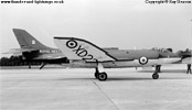 Scimitar F.1 XD231 had the name Stormform applied to the tailfin when this photograph was taken of it arriving at RAF Fairford in 1966. Operated by the RAE at Bedford, it was the last of its type to be refurbished at Long Marston (in 1967).