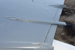 Starboard wing - FAW.2 XJ494. Fuel dump pipe.