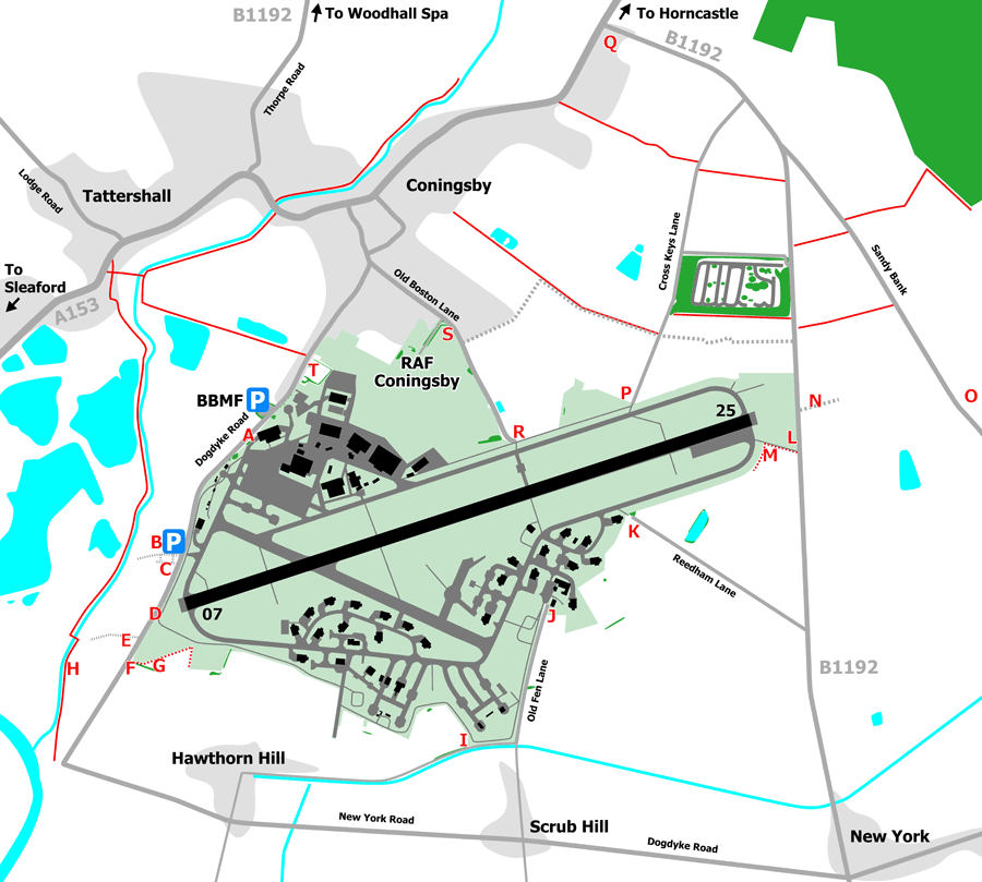 RAF Coningsby viewing locations
