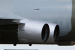B.2 XH558. Port jetpipes. XH558 has Olympus 201s, with the smaller jet pipes. The square bulges are to give clearance to the thermocouples inside, and are not found on the larger 301 series jetpipes.