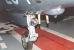 High quality shot of the nose gear from slightly to starboard, looking aft. Gear legs are all light blue-grey.