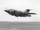 Typical Buccaneer take-off - not so much pulling back on the stick, more just retracting the gear and levitating by sheer willpower.