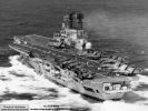 Going all naval now, with a fantastic shot of HMS Ark Royal - a <em>real</em> aircraft carrier! Just look at those Buccs and Phantoms lined up on the deck... ah...