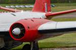 B(I).8/B.6(mod) WT333, Bruntingthorpe, 2009. This version has triple starter cartridge breeches inside the engine nose cone exhausting through holes in the cowling.