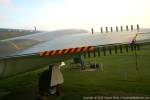 PR.3 WF122, Baginton 2004. Starboard wing trailing edge showing extended airbrake fingers.