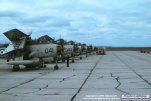 849B NAS flight line at RNAS Lossiemouth, with XL502 closest to camera.