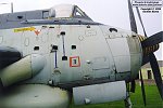 Starboard nose - AEW.3 XP226. The red line above the nose gear door marks the edge of the fold-out ladder; steps in the fuselage side then lead up to the cockpit.