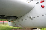 Starboard wing root - T.2 XA508. Note the big catapult strop attachment hook above the bomb bay door.