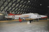 Hunter T.8C WT722 at RAF Shawbury, October 1991; Alan Allen