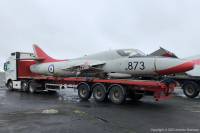 Hunter T.8C WT722 at Newquay, 2nd August 2023; Andrew Shemans