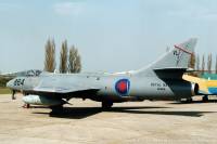 Hunter GA.11 XE689 at North Weald, 8th April 2000; Damien Burke