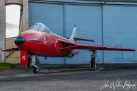 Hunter F.6 XF375 at Boscombe Down Aviation Collection, 18th March 2023; Jake Wallace