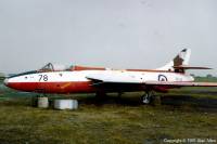 Hunter F.6 XF526 at St Athan, October 1991; Alan Allen