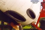 These are the port side cannon ports; red boarding ladder in the background.