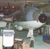 FGA.9 XG154 at Hendon. RAF Hunters differed from Swiss ones in usually having simple gun ports and different 'Sabrina' cannon link collector fairings; Swiss examples had boxy bits around the guns and chaff/flare dispensers built into the sabrinas.