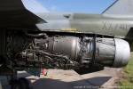 GR.1 XX741, Bentwaters, 2019. Port rear fuselage with engine access door removed. No hinges refers to the hinges on the doors, which were prone to fatigue.