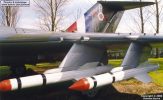 FAW.8 XH992 at the Newark Air Museum. When pylons were fitted the acorn fairings on the wing leading edge would be added too. Some aircraft had extended gun ports as well, as shown here (though blanked off on this example).