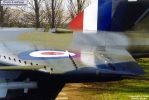 Good view over XH992's port wing. The number of rows of vortex generators varied with the variant, as did the number of vortex generators in each row.