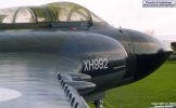 FAW.8 XH992 at Newark, looking towards the nose from the starboard wingtip. The short nose of the Mk.8 is very obvious in this view.