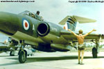 FAW.9R XH759 of 60 Squadron being marshalled into her parking spot after a sortie at RAF Tengah in the 1960s.