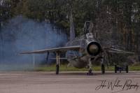 Lightning F.6 XS904 at Bruntingthorpe - XS904 starting up ready to perform her last ever fast taxi, 16th November 2019; Jake Wallace