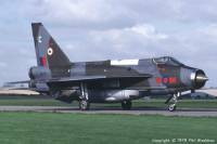 Lightning F.6 XR771 at RAF Binbrook, 1979; Phil Bradshaw