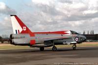 Lightning T.5 XS458 at Cranfield, 6th November 1999; Damien Burke