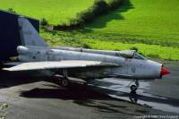 Lightning F.6 XS936 at Castle Motors, 9th October 1988; Chris England