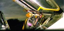 F.3. A view of the ejector seat and raised canopy.