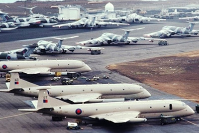 Nimrod MR.2s at Ascension Islands