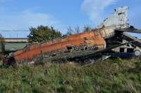Phantom FGR.2 XV411 at Manston Fire Training School, 21st October 2017; Richard E Flagg