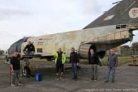 Phantom F-4J(UK) ZE360 at Manston Fire Training School, 7th November 2021; British Phantom Aviation Group