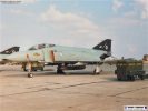 F-4J(UK) ZE359 at RAF Akrotiri, some time later, 74 Sqn having by now painted some of their F-4J(UK)'s tails black. Note the demarcation line of the two greys on the radome - F-4J(UK)s were definitely not standard in the paintwork department!