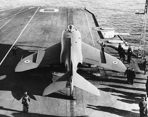 N113D deck trials in January 1957