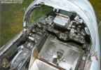 FGA.6 WV797 at the Midland Air Museum. First, looking down into the cockpit from the starboard side...