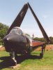 FGA.6 WV798 in the FRADU paint scheme at the former Second World War Preservation Society's museum at Lasham airfield in Hampshire; May 1997.