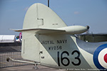 WV856 starboard tail. Very typical Hawkers mixture of rivets and screw fasteners.