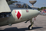 WV856 at Yeovilton. She retains her original paint for the most part, so some items like the ejection seat triangle (applied as decals) have got discoloured backgrounds (originally clear).