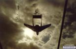 Looking up through the Hawk's canopy for a superb and very atmospheric shot.