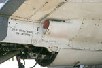 Under port central fuselage, looking to starboard - FAW.2 XJ494. Note engine cooling intake.