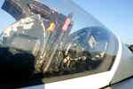 Pilot's cockpit - FAW.2 XJ494. Not a very good photo, but this shows the area behind the pilot's seat.