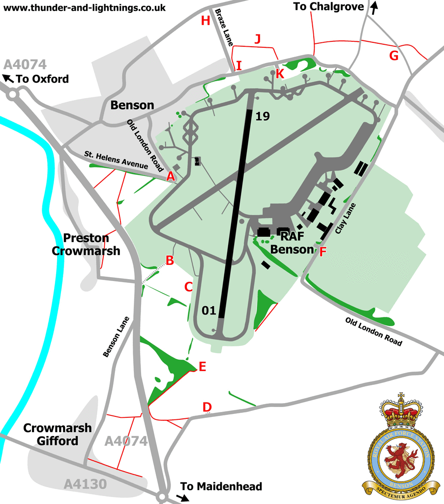 RAF Benson viewing locations