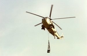 Sea King on approach