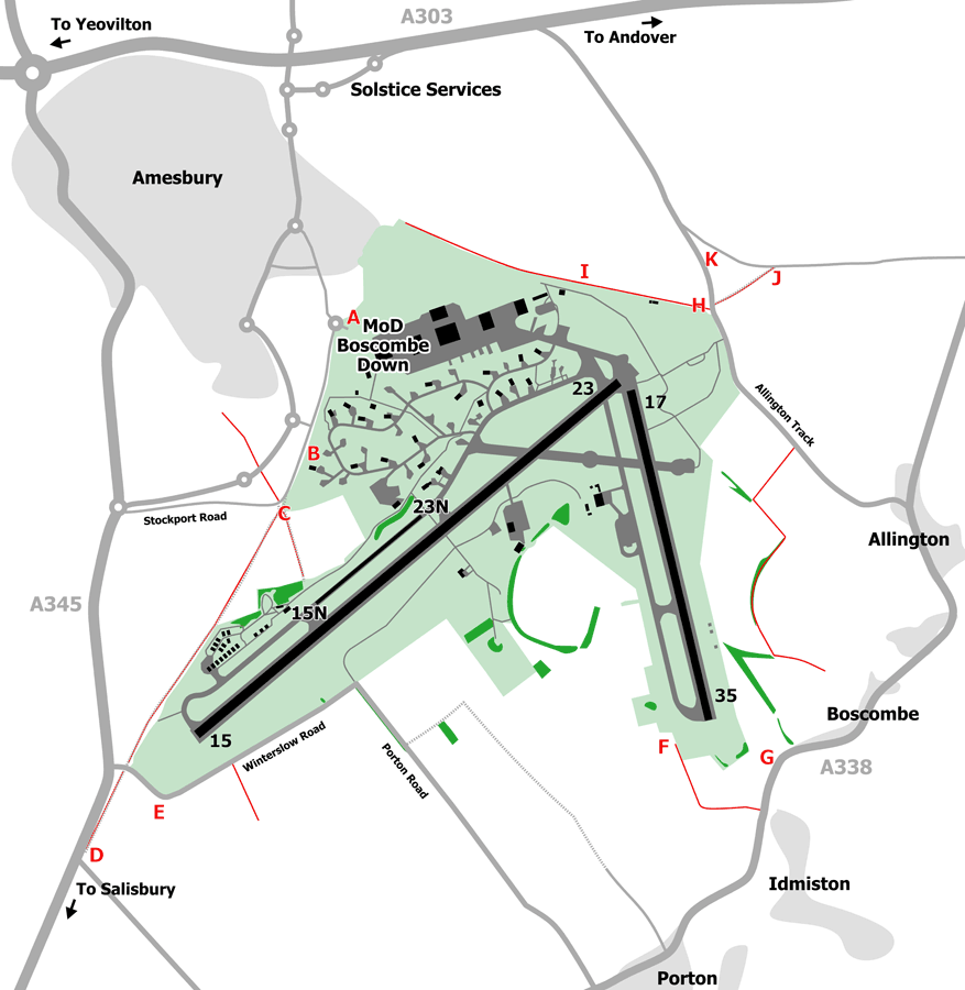 MoD Boscombe Down viewing locations