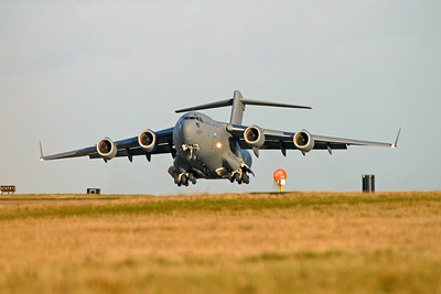 C-17 taking off