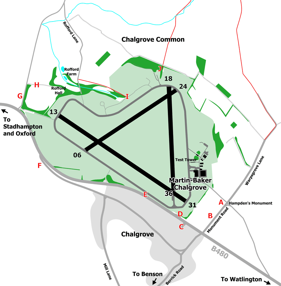 Martin-Baker Charlgrove viewing locations