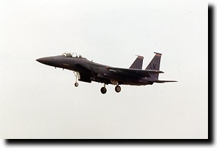 F-15E on finals
