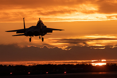 F-15E sunset